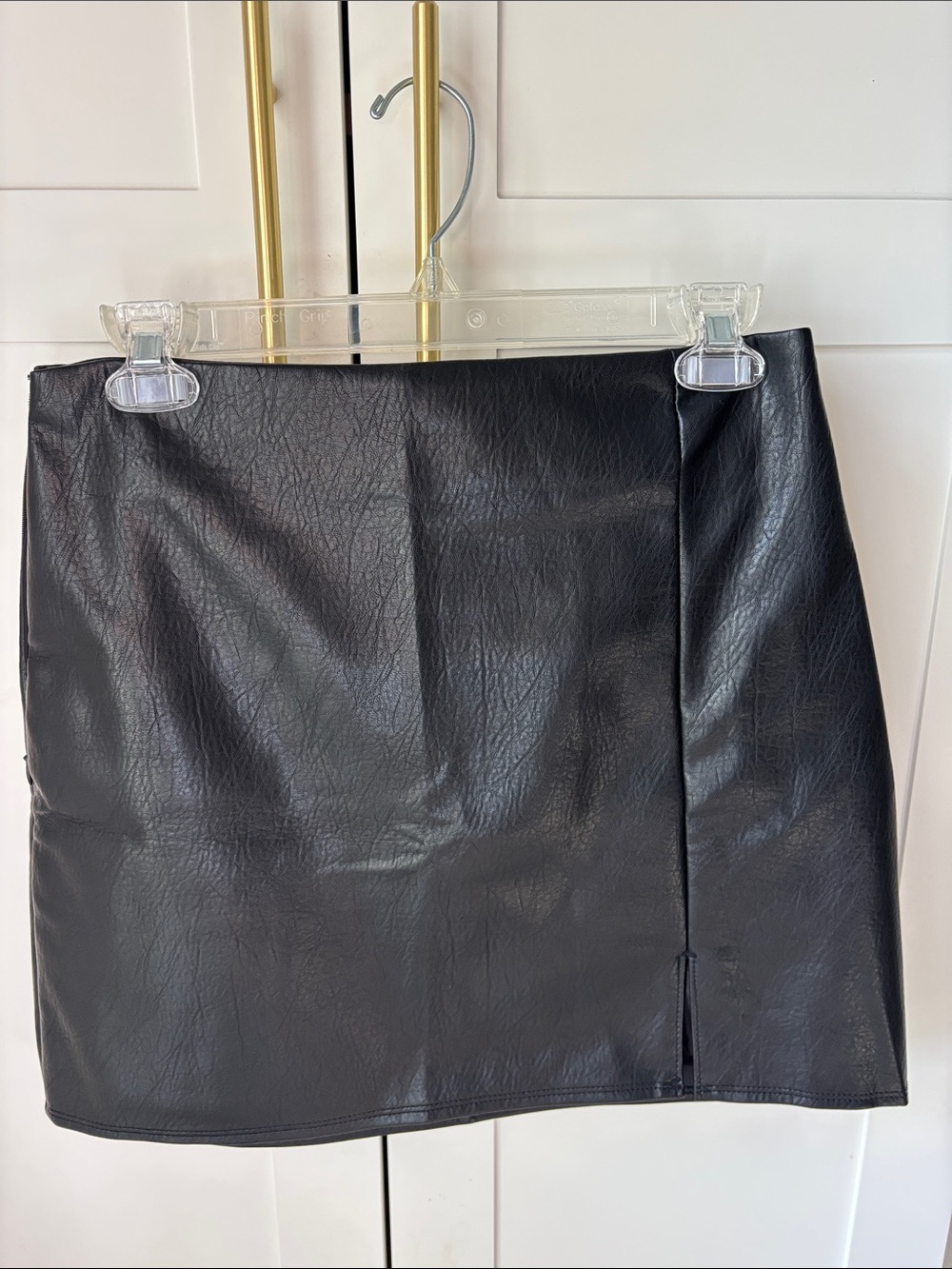 NWT Old Navy black pleather mini skirt size S